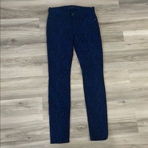 7 For All Mankind - stretchy pants - blue / black